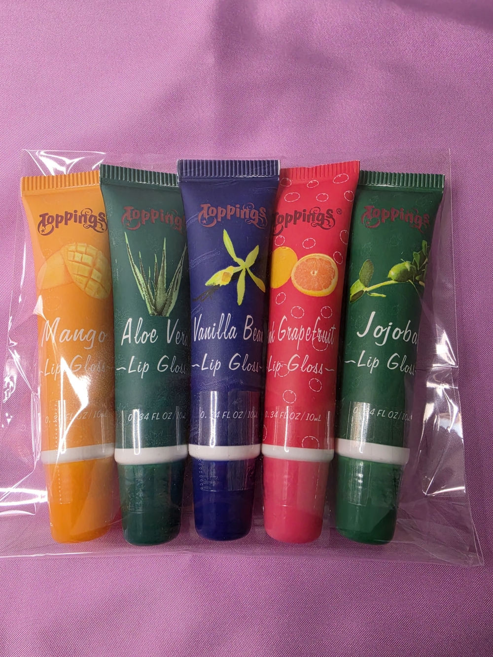 Brand New And Unopened Toppings Lip Gloss Set.perfect Size For You Bag Or Key